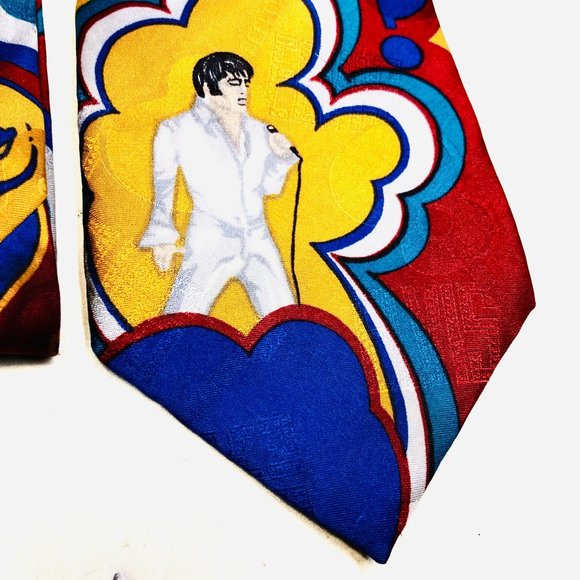 Elvis Presley Superba Suspicious Minds Silk Tie - Picture 2 of 9